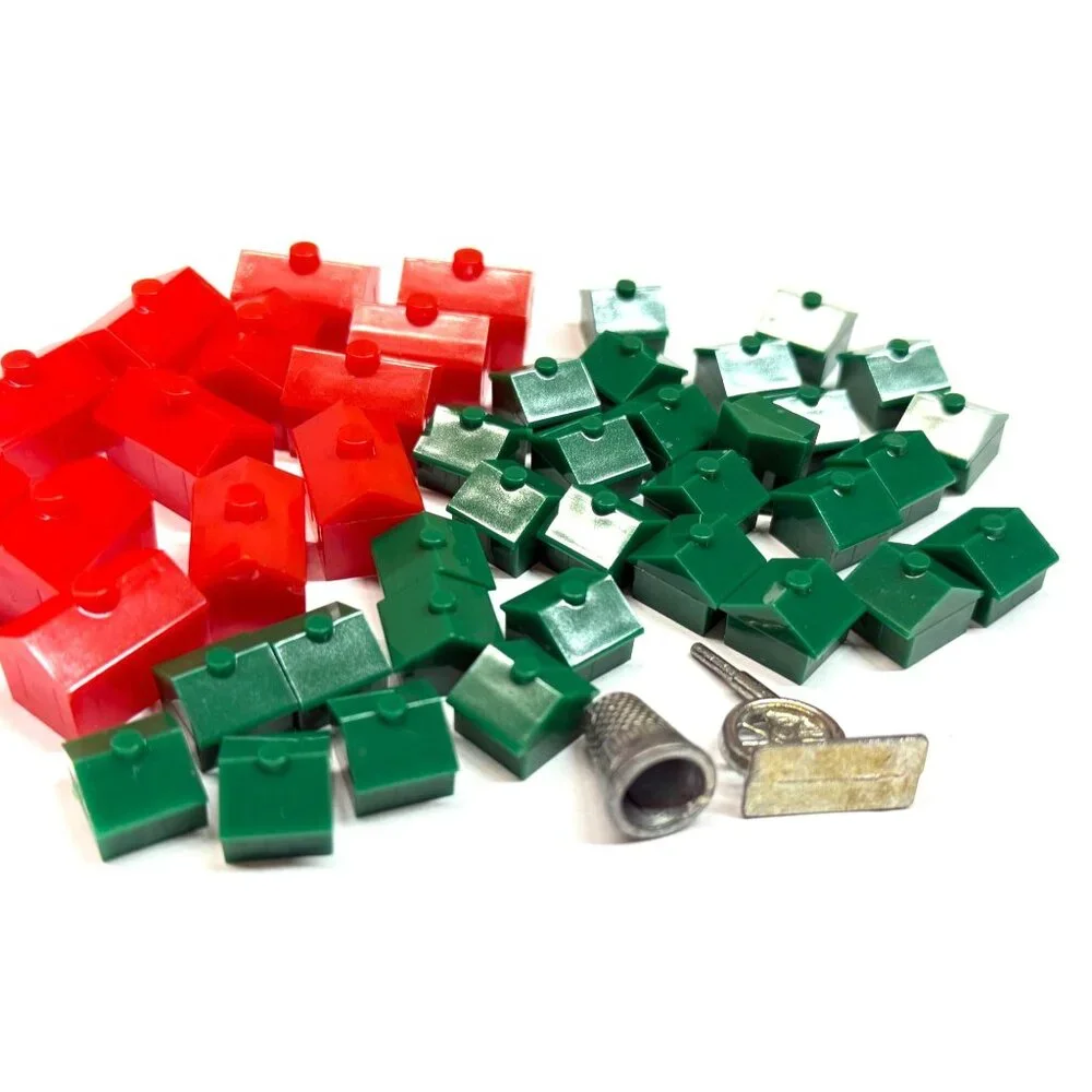 Vtg 1994 New York MONOPOLY Replacement Pieces Houses Tokens Movers Lot